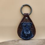 Sleutelhanger met geschilderde afbeelding