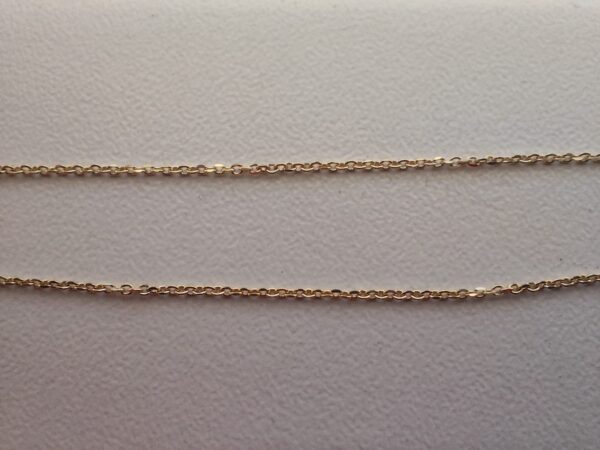 Ketting echt zilver, verguld - Afbeelding 2